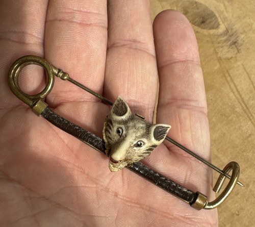 British fox head hunting crop - head,