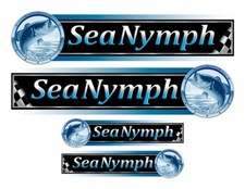 Sea Nymph Boat Sticker Set for Boat Restoration Project