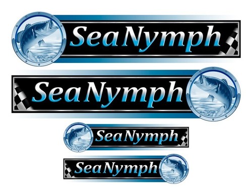 Sea nymph boat - sticker, for