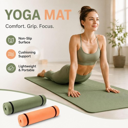 Yoga mat 8mm - thick, mats
