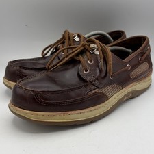 Sebago Clovehitch Waxed Leather Men's Boat Shoes Uk Size 10.5