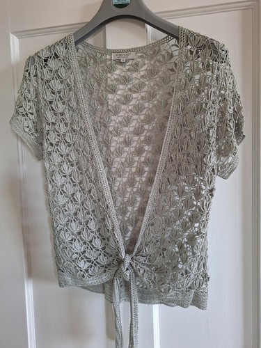 Ladies silver shrug by - silver,