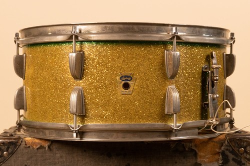 1959 ludwig 5x15 faded - faded, green