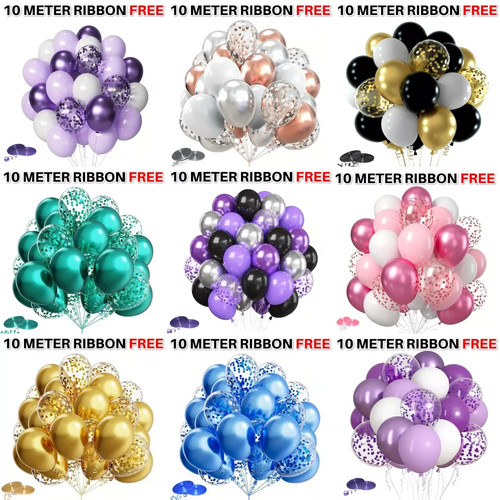 100 latex plain baloon - x,