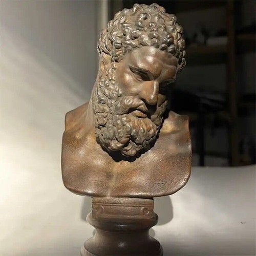 Handcrafted bronze hercules - handcrafted,