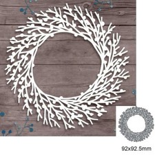 Wreath Branches Metal Cutting Dies Scrapbook Paper Cards Embossed Craft Die Cut 