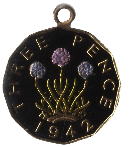 1942 george threepence - george, vi