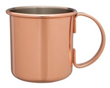 Mezclar 500ml Straight Moscow Mule Mug Copper Plated Cocktail Bar Mug Drinkware