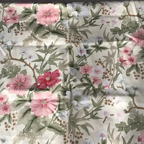 Vintage floral cream pink - cream,