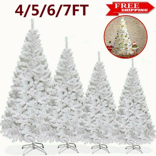 White christmas tree bushy - white,