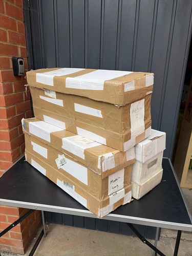 Three comic long boxes and - comic,