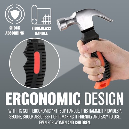 80oz stubby claw hammer - claw, soft