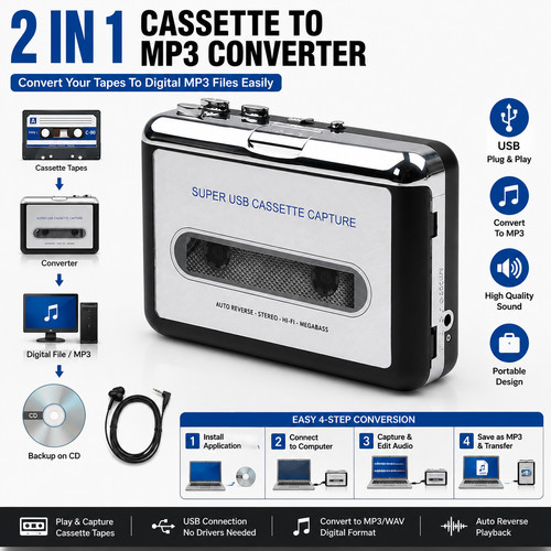 Portable cassette player - cassette,