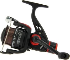 CKR30 Match & Coarse Fishing Reel With Rear Drag Pre Loaded 8lb Black 