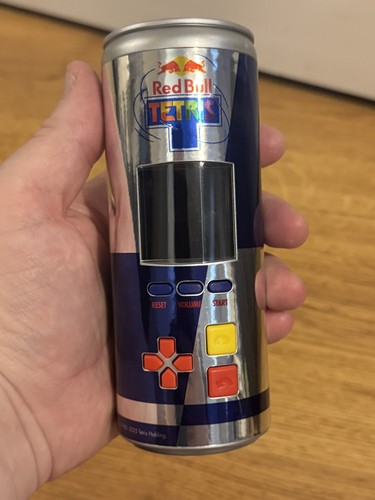 New sealed red bull tetris - red,