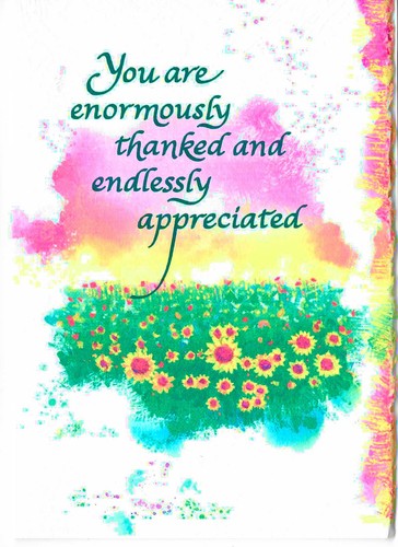 Thank you card special luxury - you, card.