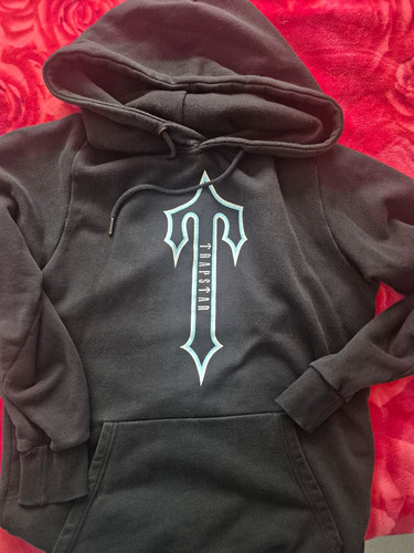 Trapstar black pullover hoodie - black,