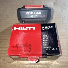 New HILTI B 12/2.6 Ah 12V  Li-ion CPC Battery 12 / 10.8 Volt B12 30 Lithium Ion 