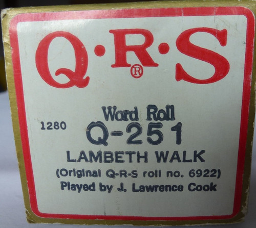 Pianola word roll - pianola,