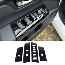 Bright black Car Window Switch Panel Cover Trim For Honda CRV CR-V 2023-2025