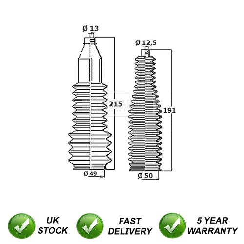 Steering rack boot set - steering,
