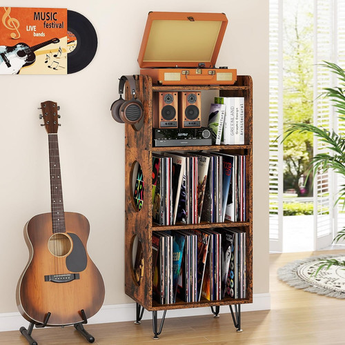 Record player stand tier - record,