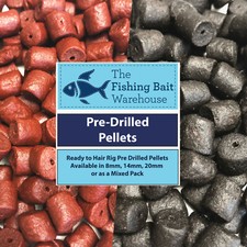 Coppens Pre Drilled Halibut or Shrimp & Krill Pellets 8,14, 20mm, Coarse fishing