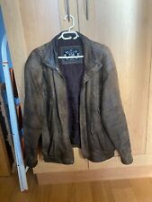 Men’s Motorcycle Vintage Cafe Racer Biker Distressed Brown Real Leather Jacket