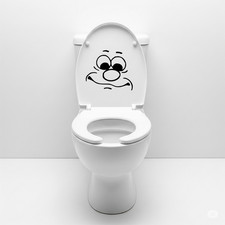 Funny Cartoon Toilet Sticker