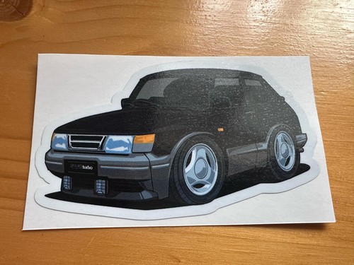 Saab 900 turbo - turbo, cartoon