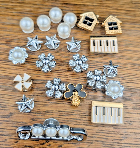 Croc charms lot 23pcs - lot, pearl