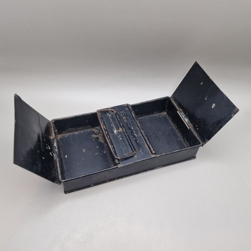 Antique painted tin - tin, money