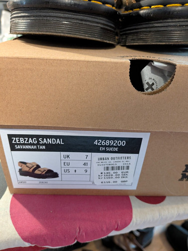 Martens zebzag sandal tan - dr.,