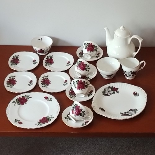 Colclough amoretta tea set - amoretta,