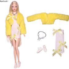 Yellow Fur Fashion Doll