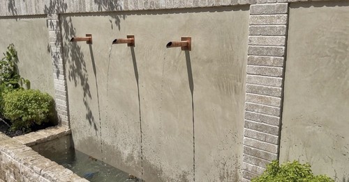 Set copper spouts wall - spouts,