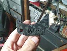 Backgear Lock Compatible For Myford ML7 3D Printed In BLACK