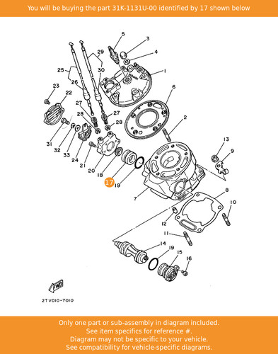 Yamaha holder 31k - 3,, 31k-1131u-00