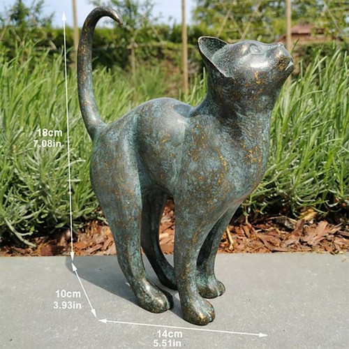 Beautiful cat statue ornament - cat,