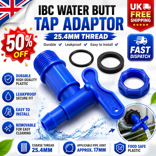 Ibc water butt tap adaptor - ibc,