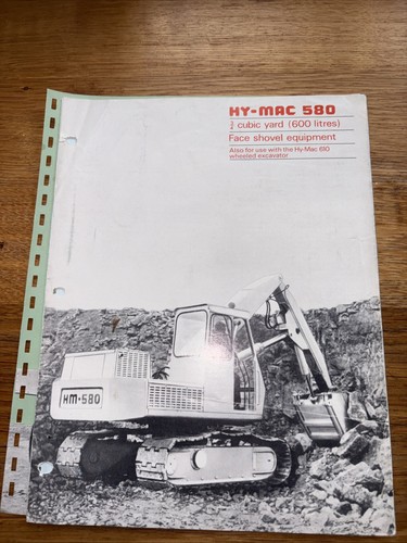Hymac 580 brochure original - brochure,