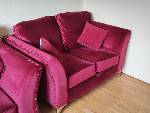 Sofa seater burgundy - 2,