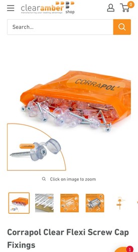 Fixings for corrugated - corrugated, plastic