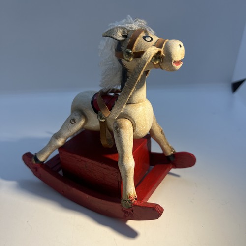 Vintage musical wooden rocking - musical,