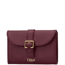 Chloe Parfum Burgundy Pouch Clutch Makeup Beauty Wash Bag Christmas Travel New