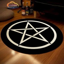 Pentacle Symbol Rug - Round