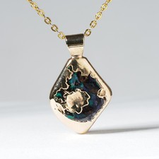 Vintage Green Violet Blue