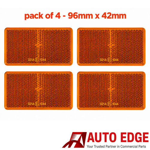 Self adhesive amber orange - 4x, self-adhesive