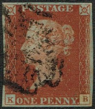 1841 1d Red-Brown Pl 13 KB 4m