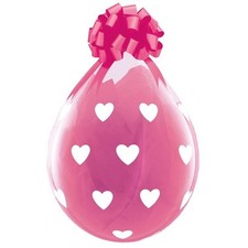 Qualatex 18" Clear Big Hearts